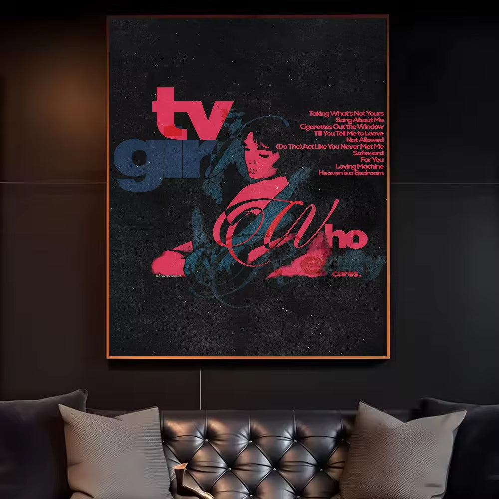 Tv Girl French Exit Lovers Rock Poster HD Art Canvas Painting Home Living Room Bedroom Bar Aesthetic Decoration