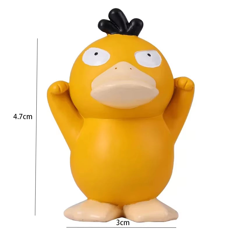 Anime Peripheral Cute Pokémon Psyduck Ornaments Glasses Frame Supplies Eye Display Stand Decoration Craft Stand Gifts