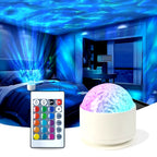 Northern Aurora/Water Ripple Projector Lamp LED Night Light with Remote Control Party Decor Light Projector Atmosphere Light