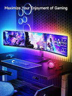 TV LED Lights, 16.4Ft LED Lights for 45-75 Inch TV behind Lighting, RGB Color Ch