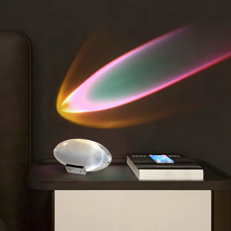 Table Lamp Led Crystal Eye of the Sky Italian Designer Bedside Table Lamps for Living Bedroom Decor Light Night Projector Gift