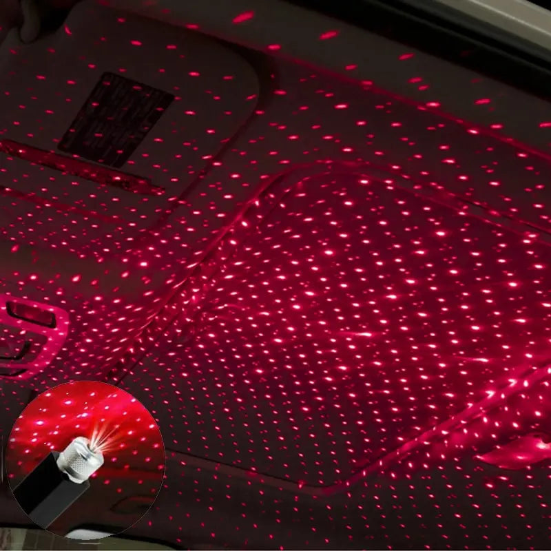 LED Starry Sky Lamp Car Laser Star Roof Light 5V USB Powered Galaxy Star Atmosphere Light Projector Lamp for Room Ceiling Decor