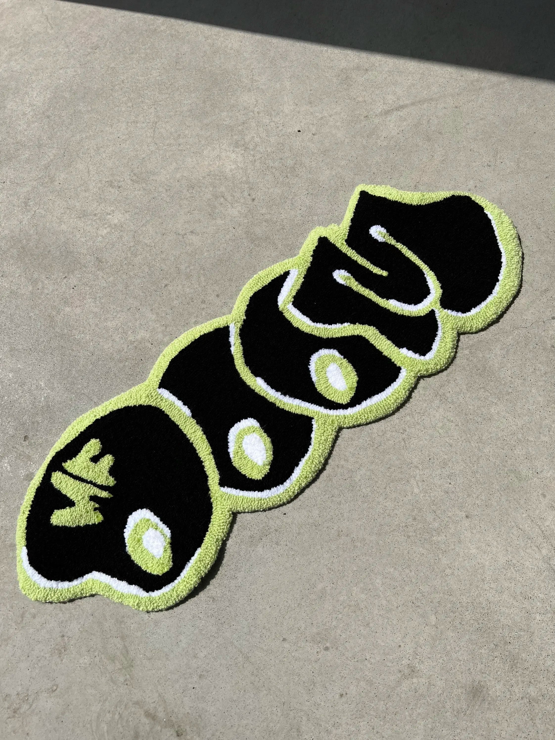 Creative English Rugs for Bedroom Thick Plush MF DOOM Floor Mat Fashion Irregular Living Room Decoration Carpet Fluffy Soft Rug