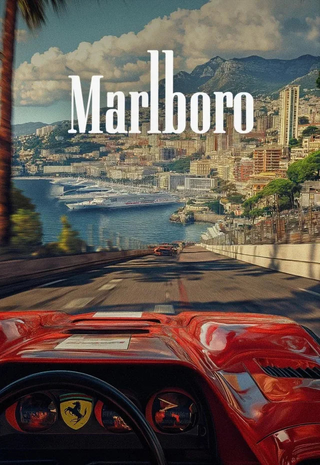 Modern Cool Fashion Racing Sports Car Posters Monaco Track Prints Wall Art Canvas Printing Picture for Living Room Home Decor