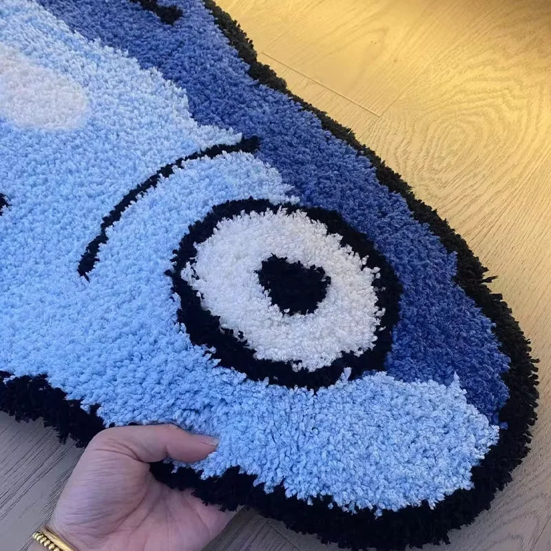 Cartoon Salmon Bedroom Bedside Rug Decorative Floor Mat Creative Soft Plush Carpet Bathroom Bathroom Home Decoration