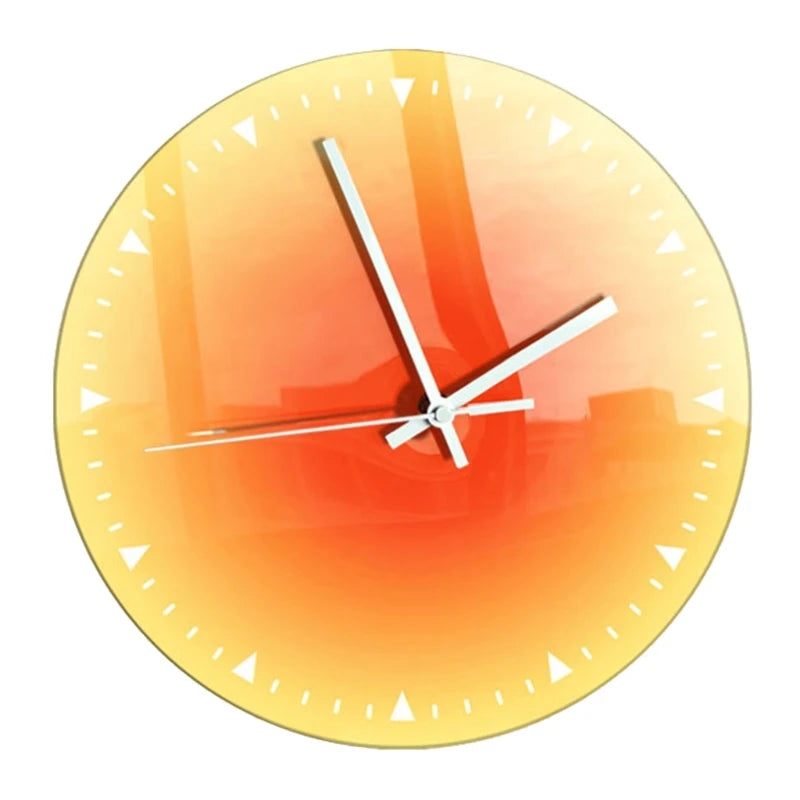 Round Wall Clock Silents Gradients Sunset Clock Desktop Watch Home Desktop Decor Dropshipping