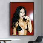 Megan Fox Actor Anime Posters Sticky HD Quality Wall Art Retro Posters for Home Room Wall Decor