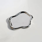 1Pc Irregular Ceramic Jewelry Tray for Jewelry Display and Key Storage - Desktop Decorative Ornament