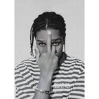 A$APS R-Rocky A-ASAP American Rapper Poster Sticky Wall Art Printing Waterproof Home Living Bed Room Bar Aesthetic Decor