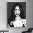 Megan Fox Actor Anime Posters Sticky HD Quality Wall Art Retro Posters for Home Room Wall Decor