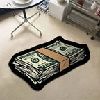 Flannel Carpet Cartoon Dollar Entry Door Mat Entryway Rug Entry Rug Non-Slip Mat Washable Dirty Resistant Home Decor