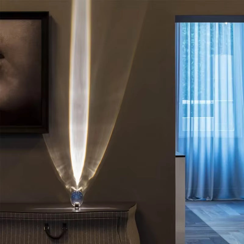 Table Lamp Led Crystal Eye of the Sky Italian Designer Bedside Table Lamps for Living Bedroom Decor Light Night Projector Gift